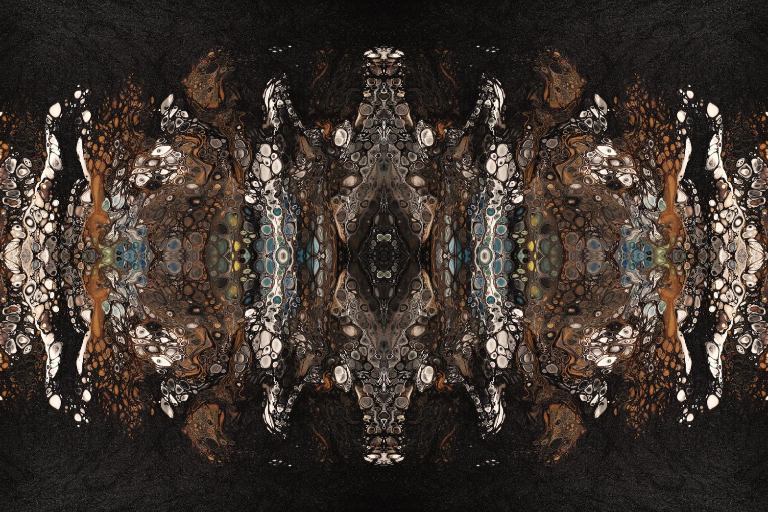 Abstract art of warm colors